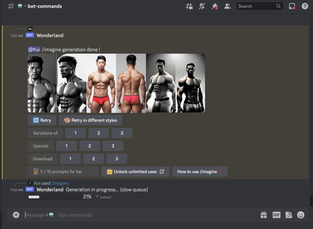 AI-generated T-Shirt model