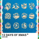 12 DAYS OF XMAS ORNAMENT SET