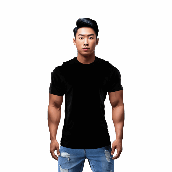 Bong Visal In Black T-Shirt
