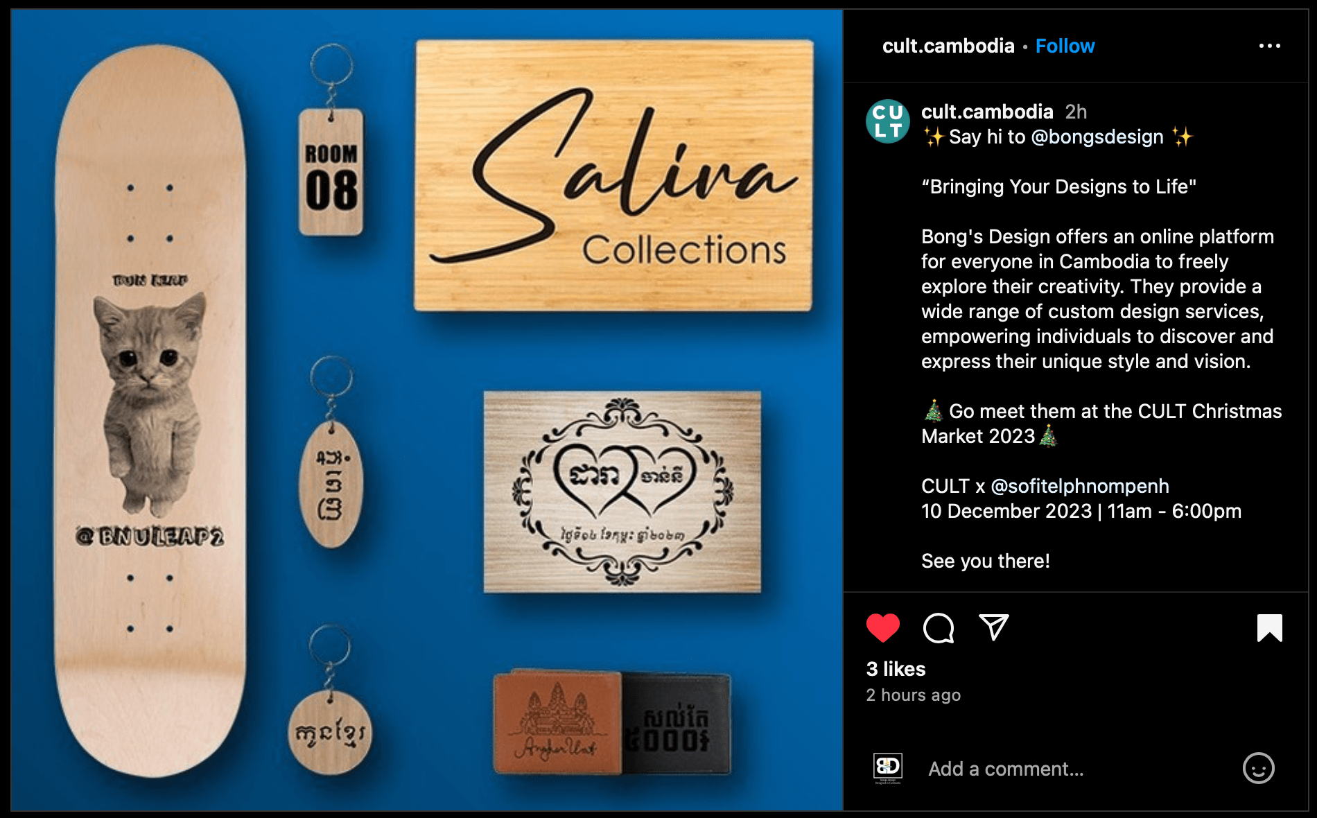 Bong’s Design At The Cult Christmas Market 2023 1 Cult Event