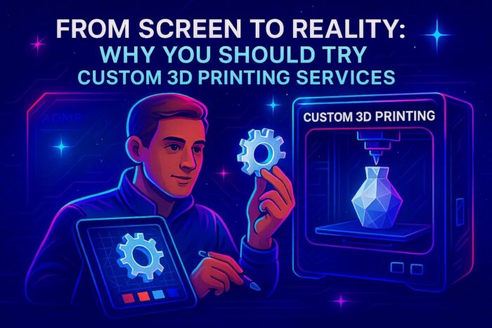 From Screen To Reality: Why You Should Try Custom 3D Printing Services